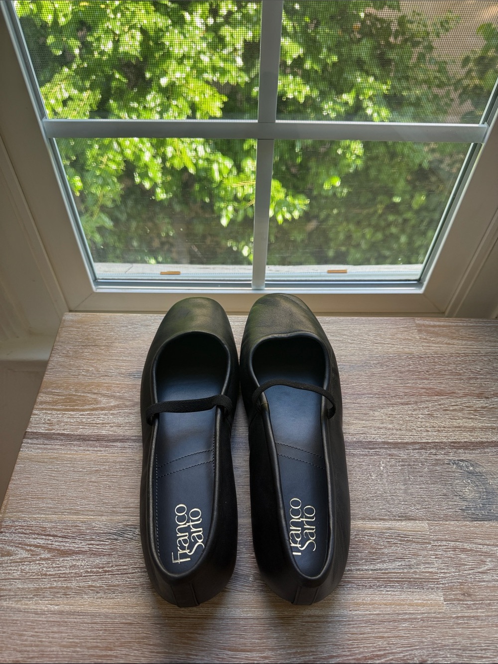 Franco Sarto Black Ballet Flats